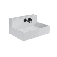 фото LO.M.wb.65 Раковина Logica M/Лоджика М мебельная/подвесная cо встроенным смесителем 65, белая глянцевая КЕРАМА МАРАЦЦИ