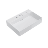 фото LO.wb.70.2 Раковина Logica/Лоджика мебельная/подвесная с двумя отверстиями 70, белая глянцевая КЕРАМА МАРАЦЦИ