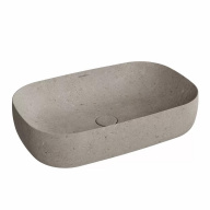 фото MA.wb.65/STG Раковина Magica/Маджика накладная 65 с донным клапаном, серый камень КЕРАМА МАРАЦЦИ