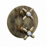 фото 67668EKM.31.023 Встраиваемый термостатический смеситель для душа Muse/Муза с регулиров. температуры, потертая бронза КЕРАМА МАРАЦЦИ