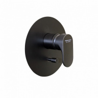 фото 69470EKM.01.093 Встроенный однорычажный смеситель Ole/Оле для душа с переключателем на два потока, матовый черный КЕРАМА МАРАЦЦИ