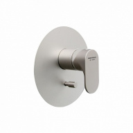 фото 69470EKM.M0.070 Встроенный однорычажный смеситель Ole/Оле для душа с переключат. на два потока, титановый атласный КЕРАМА МАРАЦЦИ