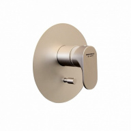 фото 69470EKM.M0.071 Встроенный однорычажный смеситель Ole/Оле для душа с переключателем на два потока, золотой атласный КЕРАМА МАРАЦЦИ