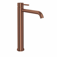 фото 69615XKM.59.067 Смеситель для раковины Eterna/Этерна однорычажный, высокий, без дон/клапана 3/8”, брашированная медь КЕРАМА МАРАЦЦИ