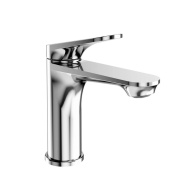 фото TO.2501.KM.CR Смеситель Тондо для раковины без донного клапана, хром КЕРАМА МАРАЦЦИ