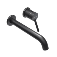 фото XPRO.03.KM.BLK.M Смеситель для раковины Xpro/Икс-Про настенный с внутренней частью, черный матовый КЕРАМА МАРАЦЦИ