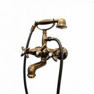 фото 9135KM.31.023 Смеситель для ванны Muse/Муза настенный с переключателем, потертая бронза КЕРАМА МАРАЦЦИ
