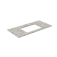фото KM6012G0471RP100Ur2 Спец. изделие декоративное для раковин, встраиваемых снизу Бричиола 100 см, белый натуральный КЕРАМА МАРАЦЦИ