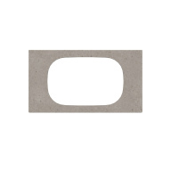 фото MA.2.0.SG519920R/90 Спец. изделие дек. для раковин, встр. сверху Magica/Маджика Риккарди 90 см, серый матовый (без отв.) КЕРАМА МАРАЦЦИ