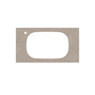 фото MA.2.1.SG540620R/90 Спец. изделие дек. для раковин, встраиваемых сверху Magica/Маджика Риккарди 90 см, бежевый матовый КЕРАМА МАРАЦЦИ