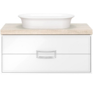 фото CN.100/M Тумба Canaletto/Каналетто подвесная с ящиками 100, белая матовая КЕРАМА МАРАЦЦИ