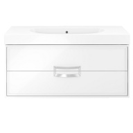 фото CN.100 Тумба Canaletto/Каналетто подвесная с ящиками 100, белая глянцевая КЕРАМА МАРАЦЦИ