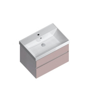 фото CU.70/MAL Тумба Cubo/Кубо подвесная с ящиками 70, мальва матовая КЕРАМА МАРАЦЦИ