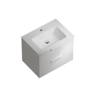 фото PI.F.65/WHT Тумба Piano Forte/Пиано Форте подвесная 65 см, 2 ящика, белый глянцевый КЕРАМА МАРАЦЦИ