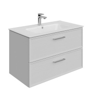 фото PIA.CL.85/WHT.M Тумба Piano Classic/Пиано Классик подвесная 85 см, 2 ящика, ясень белый матовый КЕРАМА МАРАЦЦИ
