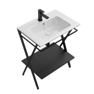 фото PIA.N.65/BLK Металлическая структура Piano Next/Пиано Некст напольная 65, черная матовая КЕРАМА МАРАЦЦИ