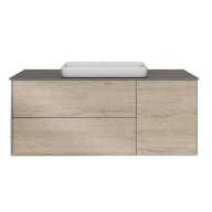 фото PLB.M.120.3/OAK.O Тумба Plaza Modern/Плаза Модерн подвесная 120 дуб орегон 3 ящика КЕРАМА МАРАЦЦИ