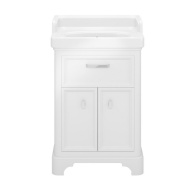 фото PO.60.1/WHT Тумба Pompei/Помпеи напольная с ящиком и дверцами 60, белая глянцевая КЕРАМА МАРАЦЦИ