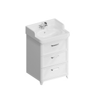 фото PO.N.60.3/WHT Тумба Pompei/Помпеи напольная с 3 ящиками 60, белая глянцевая КЕРАМА МАРАЦЦИ