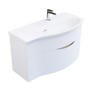 RV.100Rh/WHT.M Тумба Riva/Рива 100 см правая, белая матовая КЕРАМА МАРАЦЦИ фото RV.100Rh/WHT.M Тумба Riva/Рива 100 см правая, белая матовая КЕРАМА МАРАЦЦИ